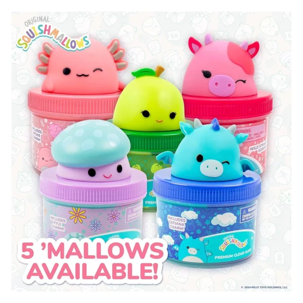 SQUISHMALLOWS ΑΡΩΜΑΤΙΚΟ CLOUD SLIME ΜΕ TOPPER ΣΕ ΒΑΖΑΚΙ W1 - TATIANA THE DRAGON