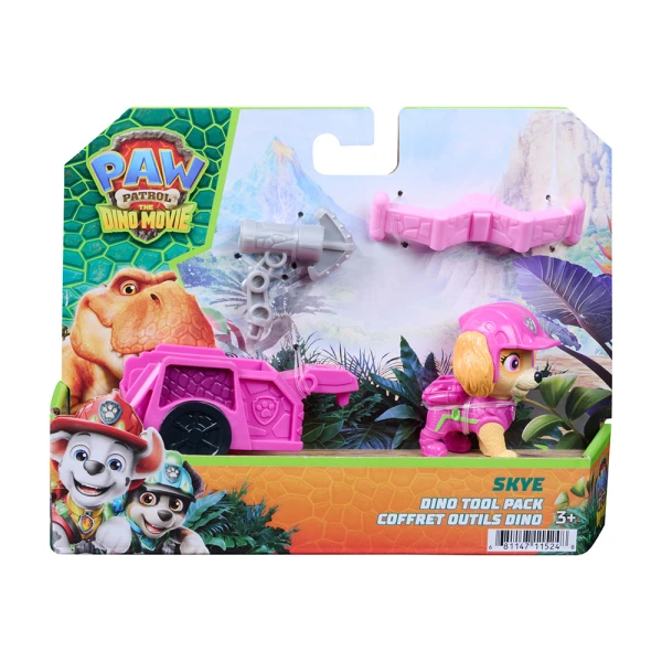 PAW PATROL DINO MOVIE TOOL PACK FIGURE - 4 DESIGNS