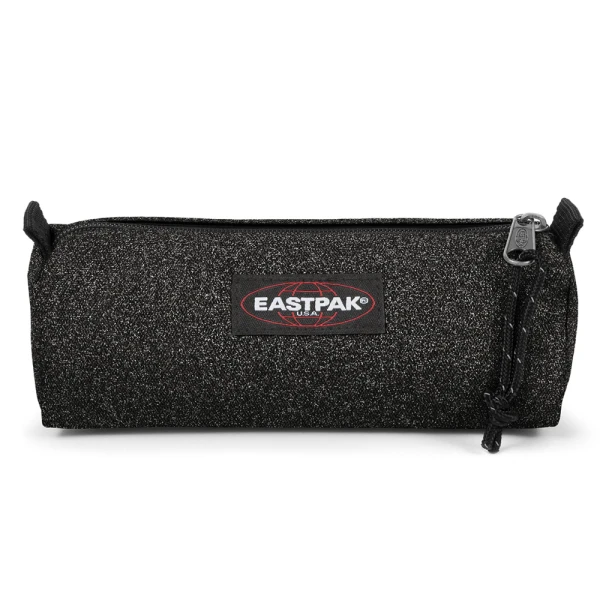 EASTPAK BENCHMARK SINGLE PENCIL CASE SPARKLY BLACK
