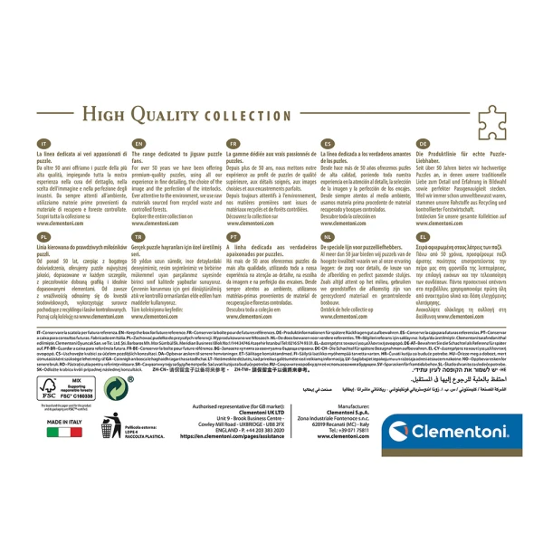 CLEMENTONI PUZZLE H.Q. HORSES 1000 pcs 