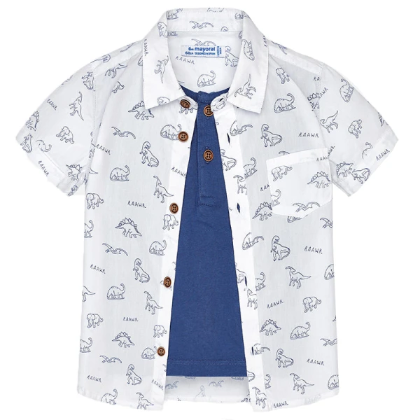 MAYORAL SHORT SLEEVES BLOUSE SHIRT WHITE