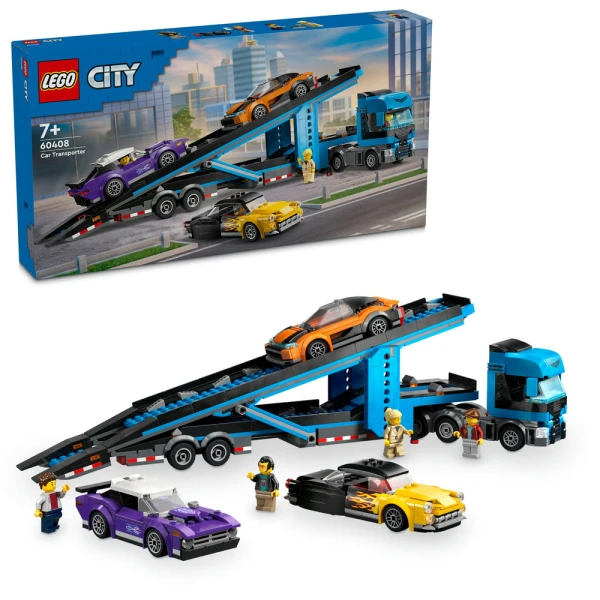 LEGO® CITY ΦΟΡΤΗΓΟ ΜΕΤΑΦΟΡΕΑΣ ΑΥΤΟΚΙΝΗΤΩΝ ΜΕ ΣΠΟΡ ΑΥΤΟΚΙΝΗΤΑ
