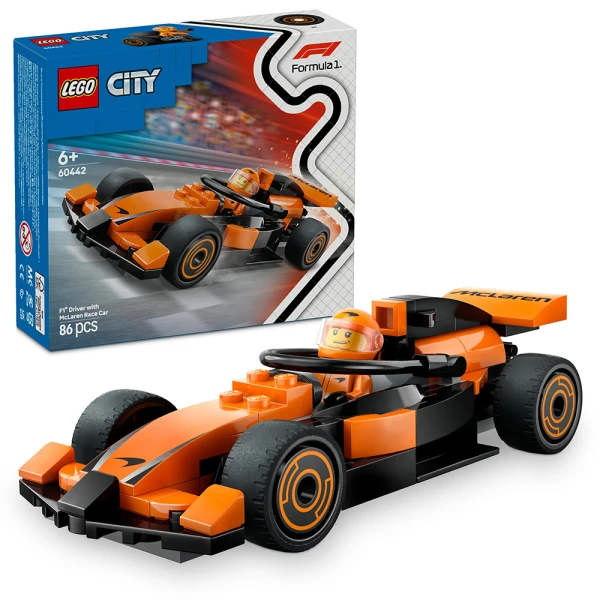 LEGO® CITY ΟΔΗΓΟΣ F1® ΜΕ ΑΓΩΝΙΣΤΙΚΟ ΑΥΤΟΚΙΝΗΤΟ MCLAREN
