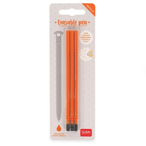 LEGAMI REFILL FOR GEL ERASABLE PEN 0.7mm 3 pcs ORANGE