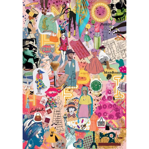 CLEMENTONI PUZZLE MORE IS MORE FASHION & DESING 1000 pcs 
