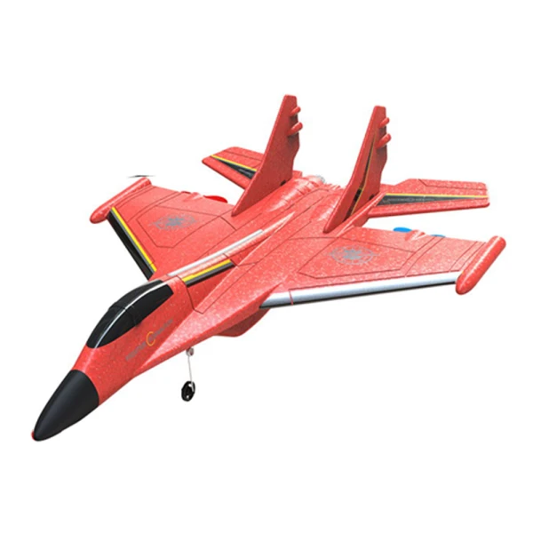 2.4GHZ REMOTE-CONTROLLED FOAM AIRPLANE RED WITH USB, MULTI-DIRECTIONAL, SMART GYROSCOPE