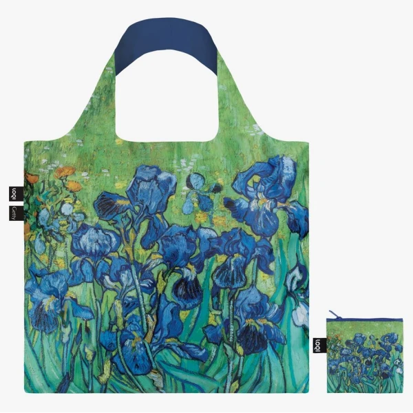 LOQI RECYCLED TOTE BAG - VINCENT VAN GOGH IRISES
