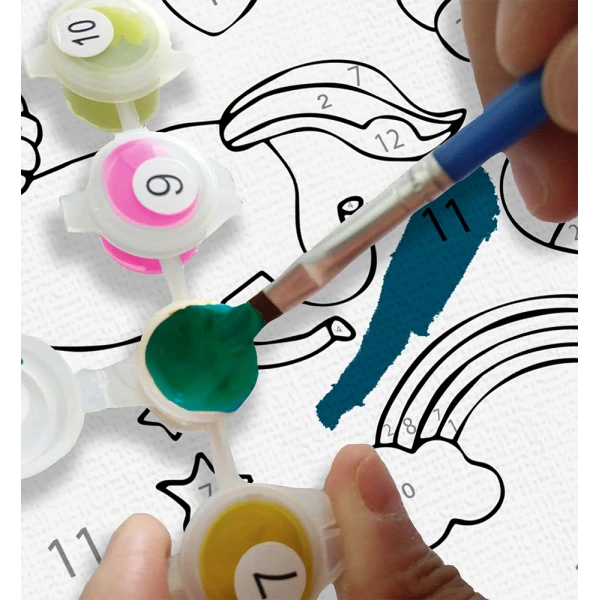 SPLAT PLANET PAINTING BY NUMBERS KIT ON FRAMED CANVAS 40X30 cm TIGER