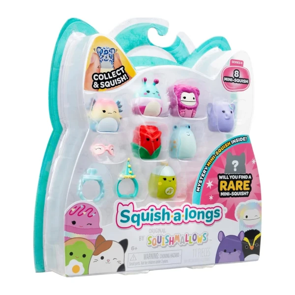 SQUISH-A-LONGS SQUISHMALLOWS ΣΕΤ 8 τεμ. W6 ΦΙΓΟΥΡΕΣ & ΑΞΕΣΟΥΑΡ