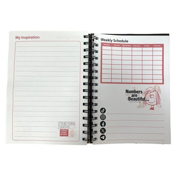 BACK ME UP ORGANIZER PLANNER PEANUTS