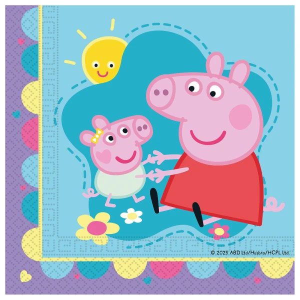 ΧΑΡΤΟΠΕΤΣΕΤΕΣ 2ΦΥΛΛΕΣ PEPPA PIG MADE WITH LOVE 20 τεμ.