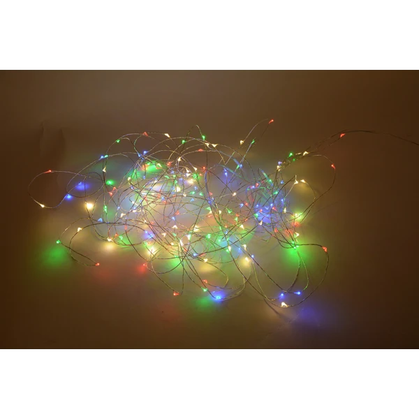 ΦΩΤΑΚΙΑ 100 LED ΜΠΑΤΑΡΙΑΣ COPPER ΠΟΛΥΧΡΩΜΟ ΦΩΣ