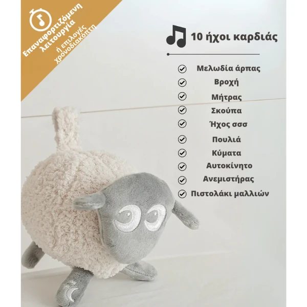 EWAN THE SHEEP ΕΠΑΝΑΦΟΡΤΙΖΟΜΕΝΟ DELUXE ΜΠΕΖ NEW VERSION