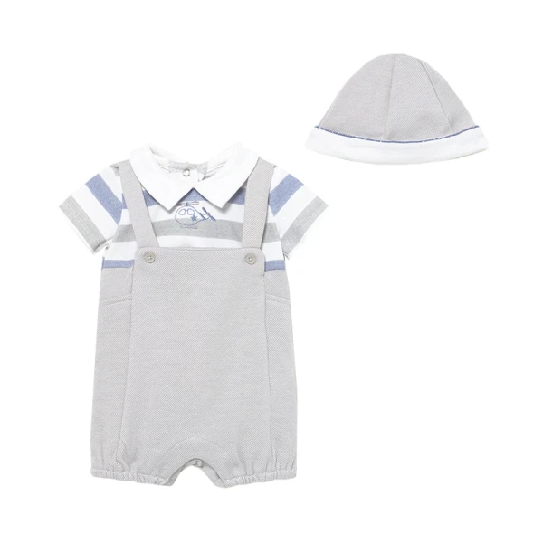 MAYORAL BODYSUIT WITH HAT GREY