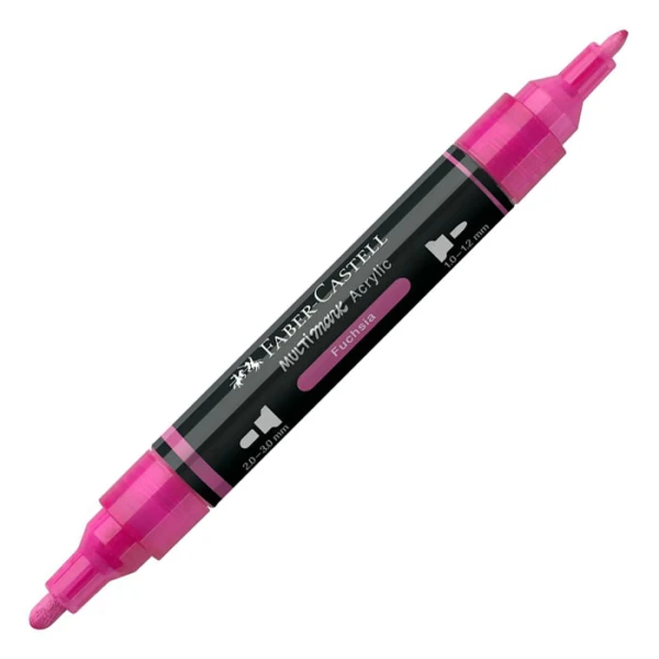 FABER-CASTELL ΑΚΡΥΛΙΚΟΣ ΜΑΡΚΑΔΟΡΟΣ MULTIMARK ΧΡΩΜΑ 125 FUCHSIA