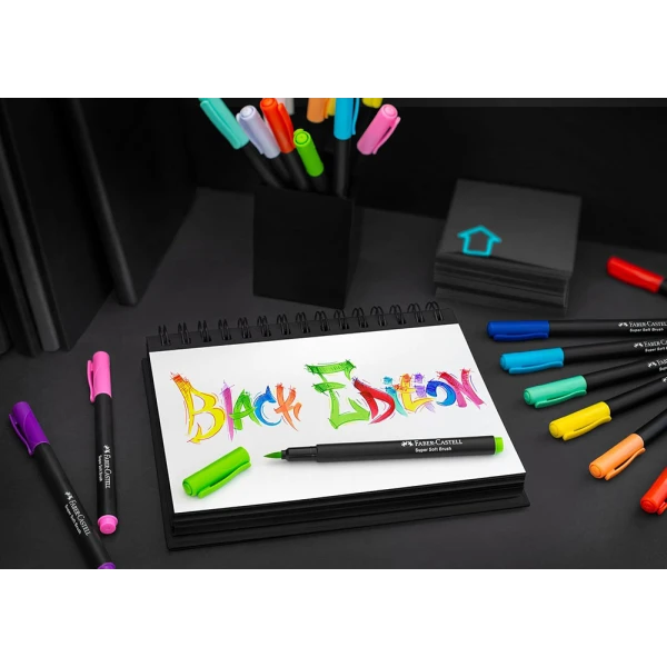 FABER-CASTELL ΜΑΡΚΑΔΟΡΟΙ BLACK EDITION ΣΕΤ 20 ΧΡΩΜΑΤΑ