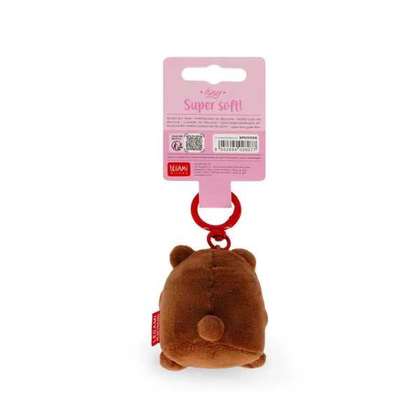LEGAMI KEY RING SUPER SOFT TINY PLUSH TEDDY BEAR ALWAYS IN MY HEART