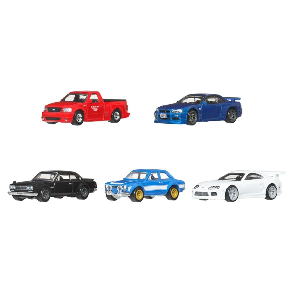 HOT WHEELS COLLECTIBLE CAR SET OF 5 - FAST & FURIOUS