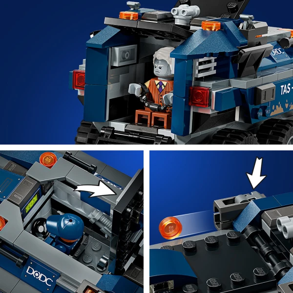 LEGO® MARVEL ΚΑΤΑΔΙΩΞΗ ΜΕ ΤΟ ΟΧΗΜΑ ΜΕΤΑΓΩΓΗΣ ΚΡΑΤΟΥΜΕΝΩΝ ΤΟΥ SPIDER-MAN