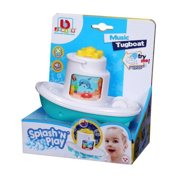BBURAGO JUNIOR SPLASH N PLAY MUSIC TUGBOAT