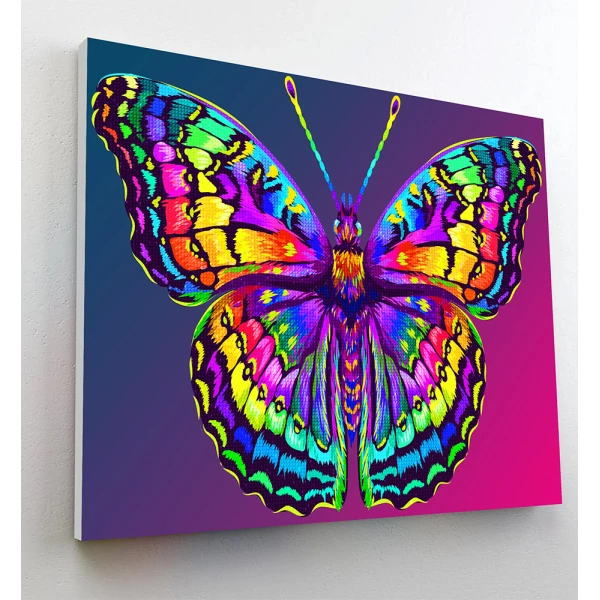 SPLAT PLANET ΣΕΤ DIAMOND PAINTING ΣΕ ΚΑΜΒΑ ΜΕ ΤΕΛΑΡΟ 30Χ40 εκ. BUTTERFLY