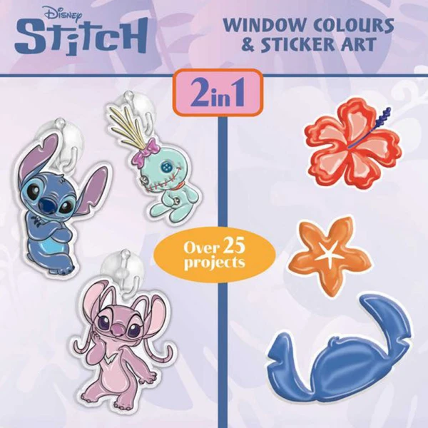 LISCIANI DRAWING WINDOW COLOURS AND STICKER ART STITCH & ANGEL