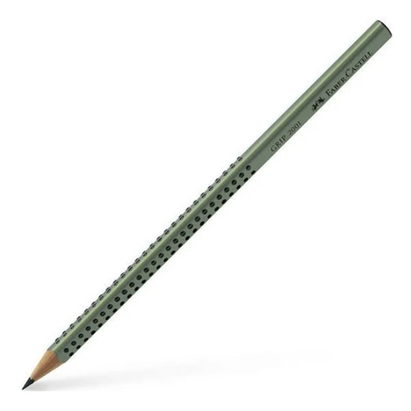FABER-CASTELL ΜΟΛΥΒΙ GRIP HB ΧΑΚΙ