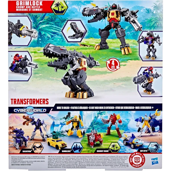 TRANSFORMERS CYBERWORLD CHOMP & BATTLE - ΦΙΓΟΥΡΑ GRIMLOCK