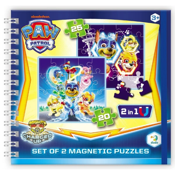 PAW PATROL MIGHTY PUPS SUPER PAWS TRAVEL – SET OF 2 MAGNETIC PUZZLES