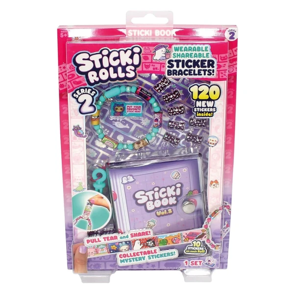 AS STICKI ROLLS ΒΡΑΧΙΟΛΑΚΙ ΜΕ ΑΥΤΟΚΟΛΛΗΤΑ & ΑΛΜΠΟΥΜ ΣΥΛΛΟΓΗΣ W2 ΓΙΑ 6+ ΧΡΟΝΩΝ