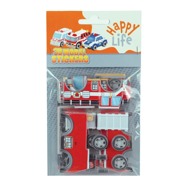 3D STICKER ΠΑΖΛ 24 τεμ. ΟΧΗΜΑΤΑ - 3 ΣΧΕΔΙΑ