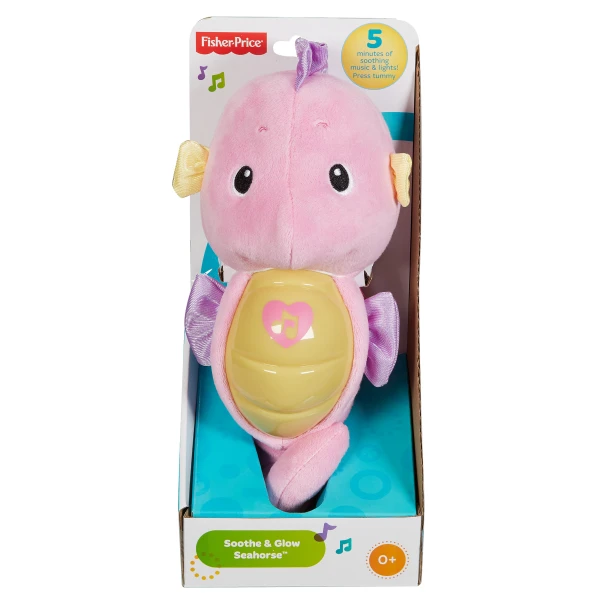 FISHER PRICE SOOTHE AND GLOW SEAHORSE PINK