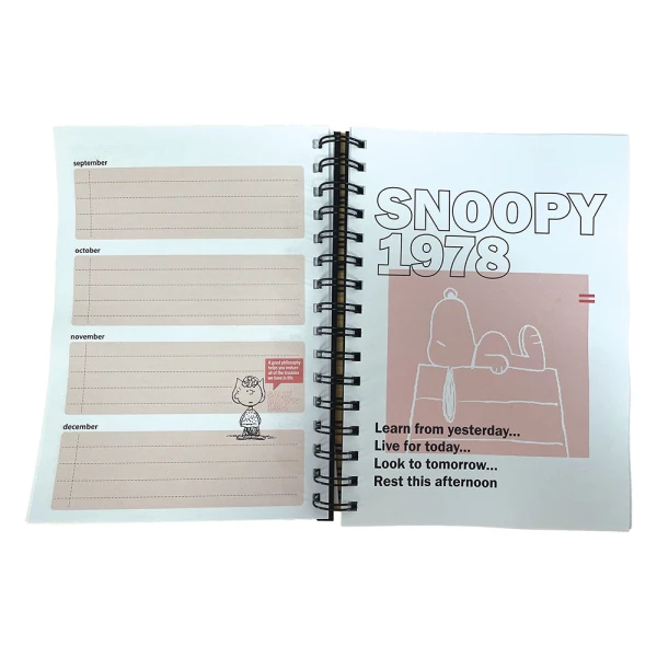 BACK ME UP ORGANIZER PLANNER PEANUTS