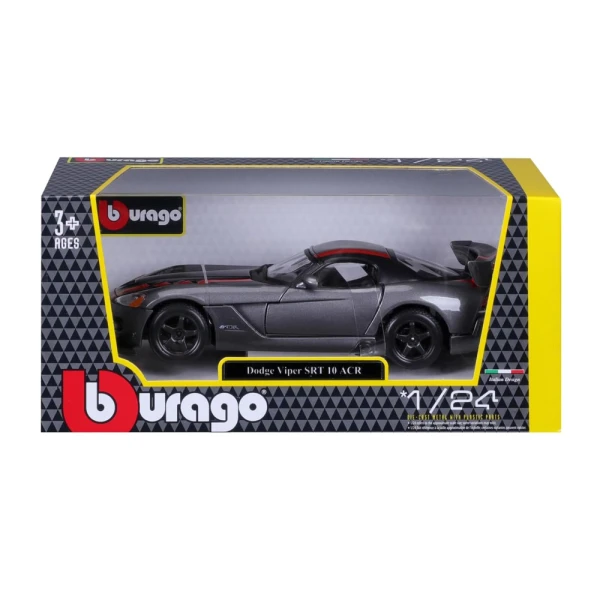 BBURAGO 1:24 DODGE VIPER SRT10 ACR GREY