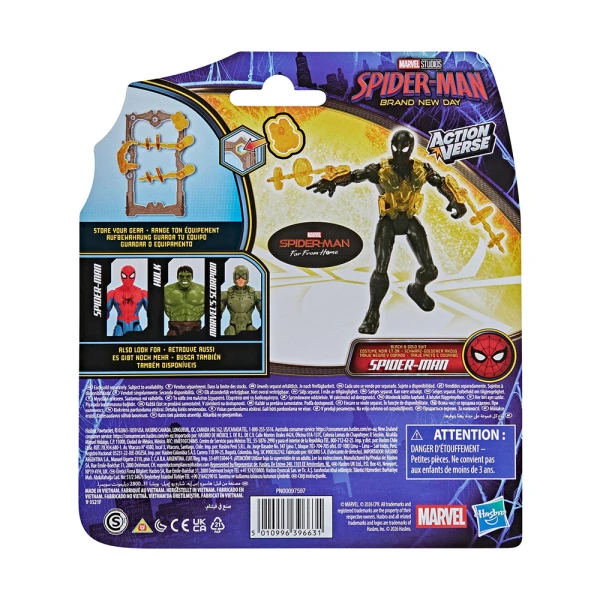 MARVEL SPIDER-MAN BRAND NEW DAY FIGURE SPIDERMAN BLACK & GOLD SUIT