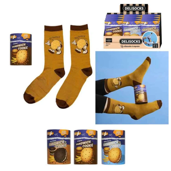 DELISOCKS ΚΑΛΤΣΕΣ COOKIES - 3 ΣΧΕΔΙΑ