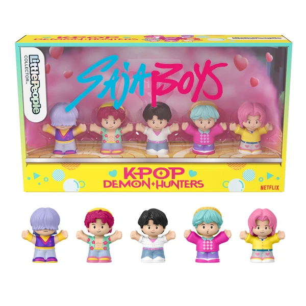 FISHER PRICE LITTLE PEOPLE ΣΕΤ ΜΕ ΣΥΛΛΕΚΤΙΚΕΣ ΦΙΓΟΥΡΕΣ K-POP DEMON HUNTERS SAJA BOYS
