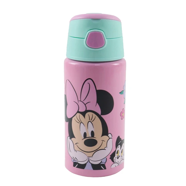 ALUMINUM FLIP WATER BOTTLE 500ml MINNIE