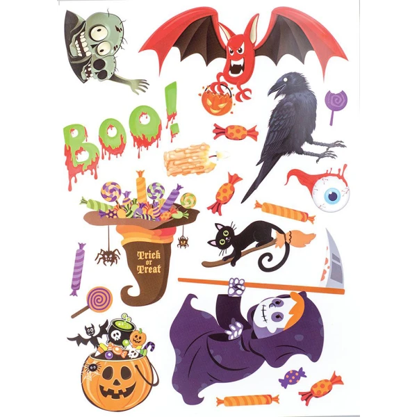 ΑΥΤΟΚΟΛΛΗΤΑ ΠΑΡΑΘΥΡΟΥ HALLOWEEN - 8 ΣΧΕΔΙΑ