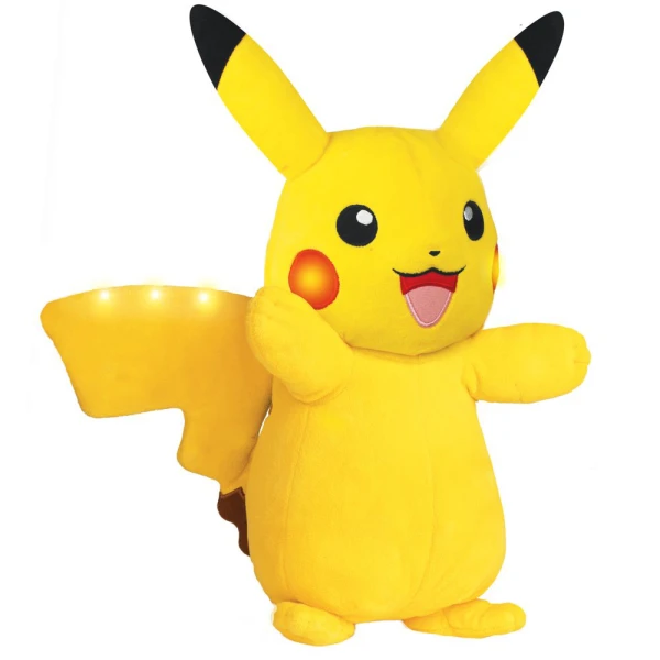 POKEMON ΛΟΥΤΡΙΝΟ PIKACHU 25εκ. ΜΕ ΗΧΟ ΚΑΙ ΦΩΣ
