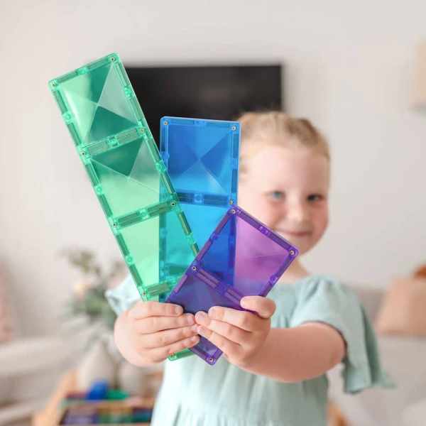 CONNETIX ΜΑΓΝΗΤΙΚΑ ΤΟΥΒΛΑΚΙΑ RAINBOW RECTANGLE PACK 18 τεμ.