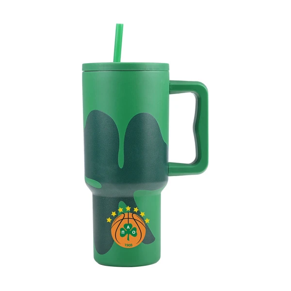 ESTIA HOME ART ΘΕΡΜΟΣ 900ml XL ΜΕ ΚΑΛΑΜΑΚΙ PANATHINAIKOS BC
