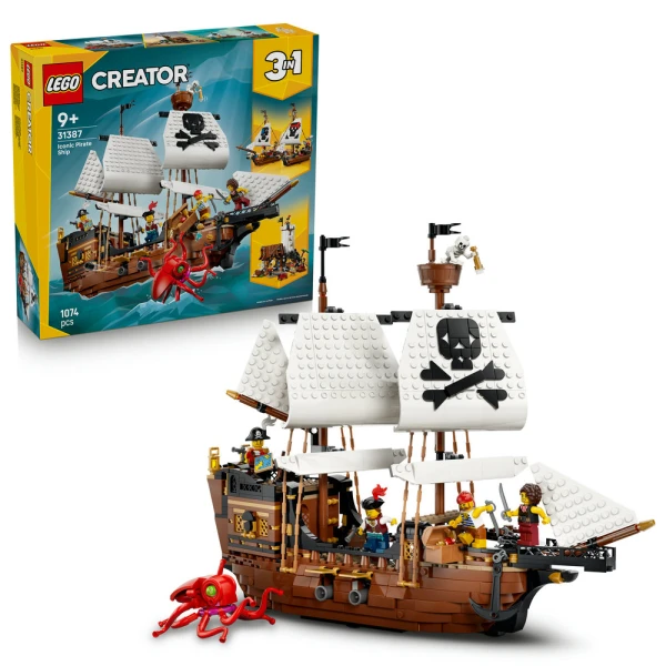 LEGO® CREATOR 3IN1 ΕΜΒΛΗΜΑΤΙΚΟ ΠΕΙΡΑΤΙΚΟ ΠΛΟΙΟ