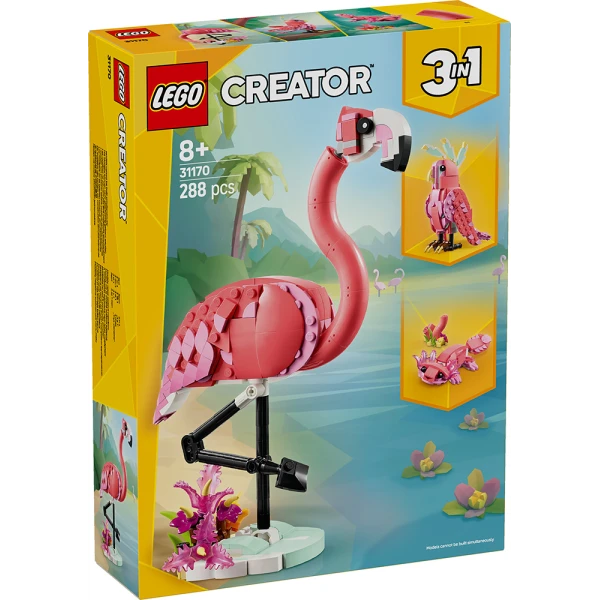 LEGO® CREATOR ΑΓΡΙΑ ΖΩΑ - ΡΟΖ ΦΛΑΜΙΝΓΚΟ