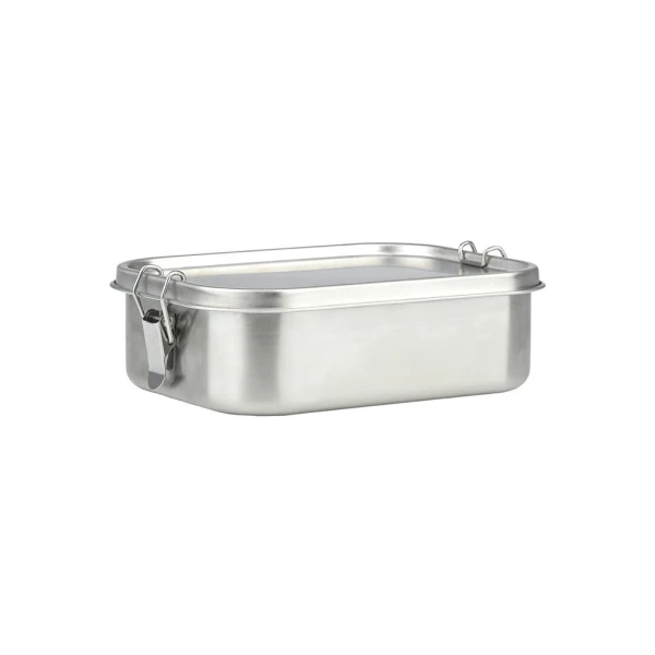 ESTIA HOME ARTS STAINLESS STEEL FOOD CONTAINER WITH DIVIDER 1200ML – BRUSHED