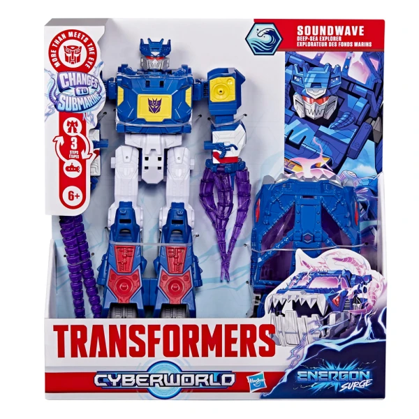 TRANSFORMERS CYBERWORLD SOUNDWAVE DEEP-SEA EXPLORER FIGURE