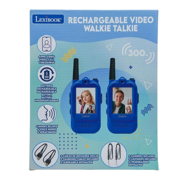 LEXIBOOK RECHARGEABLE VIDEO WALKIE TALKIE
