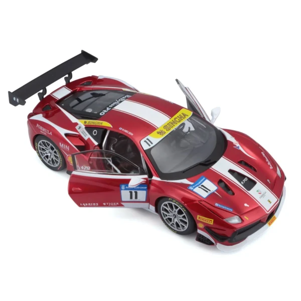 BBURAGO 1:24 RACE FERRARI 488 CHALLENGE RED