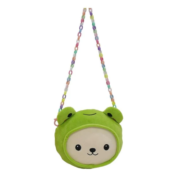 LUNA PLUSH SHOULDER BAG 20 cm SQUISHCUTIES FROG