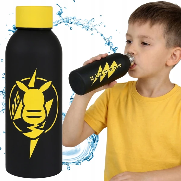 STAINLESS STEEL SOFT TOUCH BOTTLE LIGHTNING POKEMON 500ml